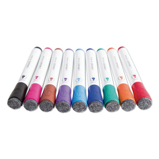 U Brands Chisel Tip Low-Odor Dry-Erase Markers with Erasers, Broad Chisel Tip, Assorted Colors, 24/Pack (UBR2929U0112)