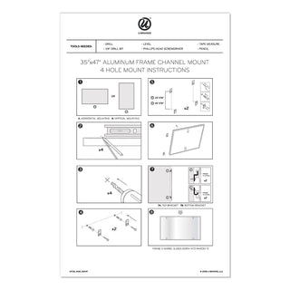 U Brands PINIT Magnetic Dry Erase Board, 48 x 36, White (UBR2807U0001)