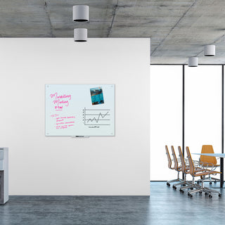 U Brands Magnetic Glass Dry Erase Board Value Pack, 48 x 36, White (UBR3972U0001)