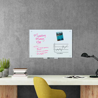 U Brands Magnetic Glass Dry Erase Board Value Pack, 36 x 24, White (UBR3970U0001)