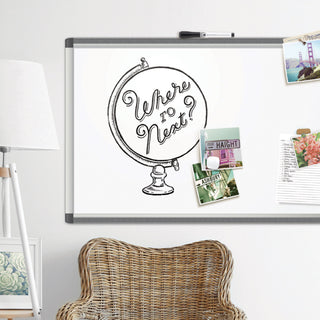 U Brands PINIT Magnetic Dry Erase Board, 24 x 18, White (UBR2804U0001)
