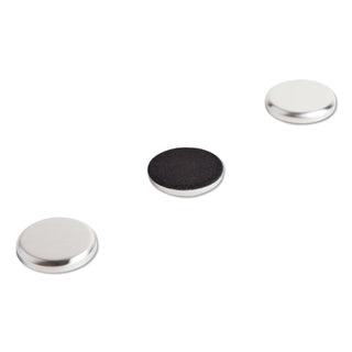 U Brands High Energy Magnets, Circle, Silver, 1.25" Dia, 12/Pack (UBR2911U0012)