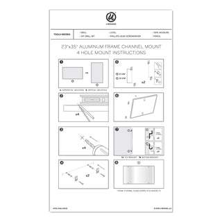 U Brands PINIT Magnetic Dry Erase Board, 36 x 24, White (UBR2805U0001)