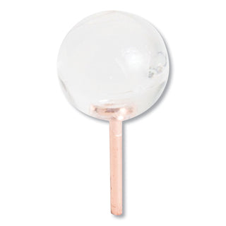 U Brands Fashion Sphere Push Pins, Plastic, Clear/Rose Gold, 7/16", 100/Pack (UBR3089U0624)