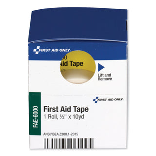 First Aid Only™ First Aid Tape, Acrylic, 0.5" x 10 yds, White (FAOFAE6000)