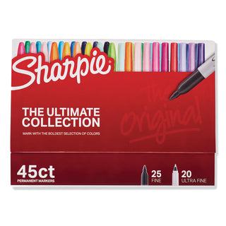 Sharpie® Permanent Markers Ultimate Collection, Assorted Tips, Assorted Colors, 45/Pack (SAN2011580)