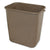 Impact® Soft-Sided Wastebasket, Rectangular, Polyethylene, 28 qt, Beige (IMP7702BEI)