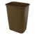 Impact® Soft-Sided Wastebasket, Rectangular, Polyethylene, 41 qt, Beige (IMP7703BEI)