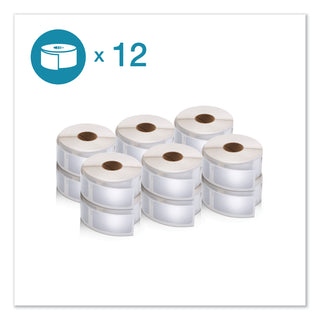 DYMO® LW Multipurpose Labels, 1" x 2.13", White, 500/Roll, 12 Rolls/Pack (DYM2050821)