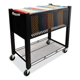 Vertiflex® InstaCart File Cart, 14.25w x 28.5d x 27.75h, Black (VRTVF53000)