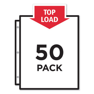 Avery® Top-Load Poly Sheet Protectors, Heavy Gauge, Letter, Nonglare, 50/Box (AVE74107)