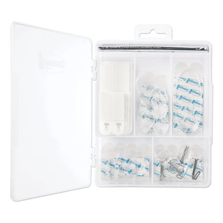 Command™ Clear Hooks and Strips, Plastic, Asst, 16 Picture Strips/15 Hooks/22 Strips/PK (MMM17232ES)