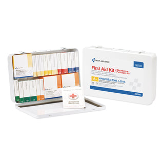 First Aid Only™ Unitized ANSI Class A Weatherproof First Aid Kit for 75 People, 36 Pieces, Metal Case (FAO90700)