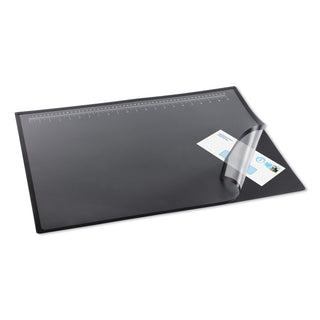 Artistic® Lift-Top Pad Desktop Organizer with Clear Overlay, 31 x 20, Black (AOP41200S)
