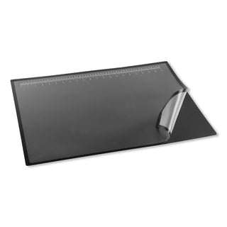 Artistic® Lift-Top Pad Desktop Organizer with Clear Overlay, 31 x 20, Black (AOP41200S)