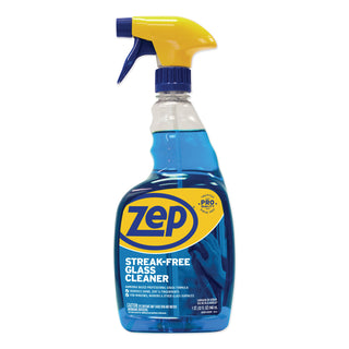 Zep Commercial® Streak-Free Glass Cleaner, Pleasant Scent, 32 oz Spray Bottle, 12/Carton (ZPEZU112032CT)