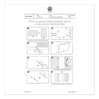 U Brands 4N1 Magnetic Dry Erase Combo Board, 24 x 18, White/Natural (UBR3890U0001)