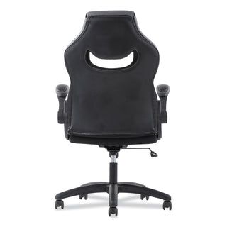 Sadie™ 9-One-One High-Back Racing Style Chair with Flip-Up Arms, Supports up to 225 lbs., Black Seat/Gray Back, Black Base (BSXVST911)