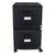 Storex Two-Drawer Mobile Filing Cabinet, 14.75w x 18.25d x 26h, Black (STX61312B01C)