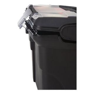 Storex Premium File Cart, 15w x 16.38d x 14.25 to 30h, Black (STX61507U01C)