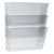 Storex Wall File, Letter, 13 x 14, Three Pocket, Clear (STX70245U06C)