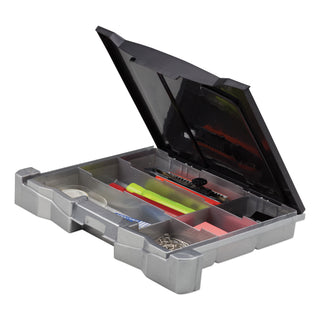 Storex Portable File Box with Drawer, Letter Files, 14" x 11.25" x 14.5", Black (STX61523U01C)