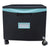 Storex Single-Drawer Mobile Filing Cabinet, 14.75w x 18.25d x 12.75h, Black/Teal (STX61270U01C)