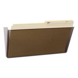 Storex Unbreakable Magnetic Wall File, Letter/Legal, 16 x 7, Single Pocket, Smoke (STX70326U06C)