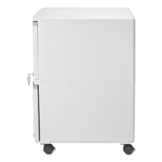 Storex Two-Drawer Mobile Filing Cabinet, 14.75w x 18.25d x 26h, Gray (STX61310B01C)