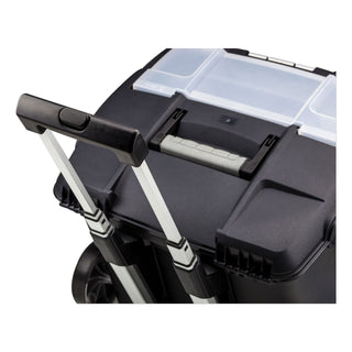 Storex Premium File Cart, 15w x 16.38d x 14.25 to 30h, Black (STX61507U01C)