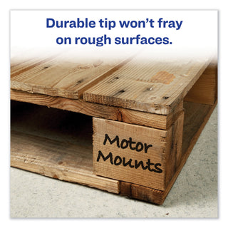 Avery® MARKS A LOT Extra-Large Desk-Style Permanent Marker, Extra-Broad Chisel Tip, Black (AVE24148BX)