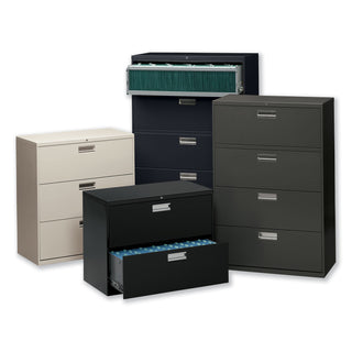 HON® 600 Series Two-Drawer Lateral File, 36w x 18d x 28h, Black (HON682LP)