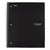 Five Star® Wirebound Notebook, 1 Subject, Medium/College Rule, Black Cover, 11 x 8.5, 100 Sheets (MEA72057)