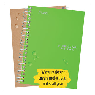 Five Star® Wirebound Notebook, 1 Subject, Medium/College Rule, Green Cover, 11 x 8.5, 100 Sheets (MEA72055) (MEA72055)