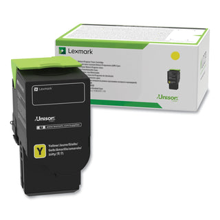 Lexmark™ 78C1UYE Ultra High-Yield Toner, 7,000 Page-Yield, Yellow (LEX78C1UYE)