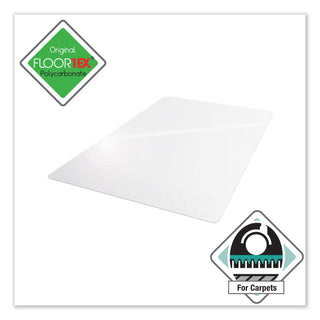 Floortex® Cleartex Ultimat Polycarbonate Chair Mat for Low/Medium Pile Carpet, 35 x 47, Clear (FLREC118923ER) (FLREC118923ER)