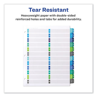 Avery® Customizable TOC Ready Index Double Column Multicolor Dividers, 24-Tab, Letter (AVE11321)