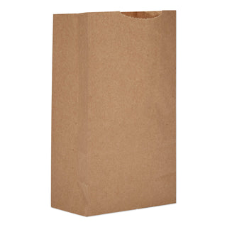 General Grocery Paper Bags, 30 lbs Capacity, #3, 4.75"w x 2.94"d x 8.56"h, Kraft, 500 Bags (BAGGK3-500)