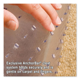 ES Robbins® Task Series AnchorBar Chair Mat for Carpet up to 0.25", 46 x 60, Clear (ESR120321)