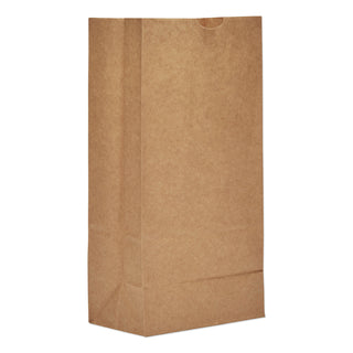 General Grocery Paper Bags, 35 lbs Capacity, #8, 6.13"w x 4.17"d x 12.44"h, Kraft, 500 Bags (BAGGK8500) (BAGGK8-500)