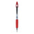 Zebra® Z-Grip MAX Retractable Ballpoint Pen, Medium 1mm, Red Ink, Silver Barrel, Dozen (ZEB22430)