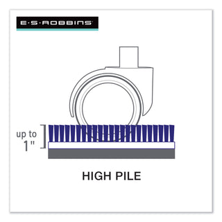 ES Robbins® Performance Series AnchorBar Chair Mat for Carpet up to 1", 46 x 60, Clear (ESR124377)