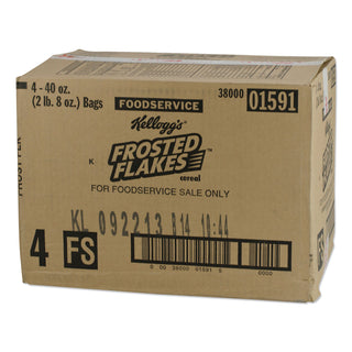 Kellogg's® Frosted Flakes Breakfast Cereal, Bulk Packaging, 40 oz Bag, 4/Carton (KEB021838)