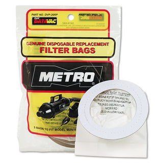 DataVac® Replacement Bags for Handheld Steel Vacuum/Blower, 5/Pack (MEVDVP26RP)