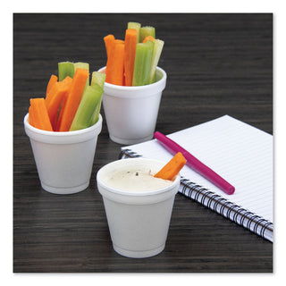 Dart® Foam Drink Cups, 4oz, 25/Bag, 40 Bags/Carton (4J4DART)