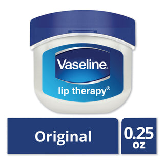 Vaseline® Lip Therapy, Original, 0.25 oz, 32/Carton (UNI20677CT)