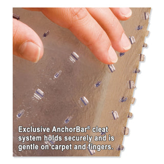 ES Robbins® Task Series AnchorBar Chair Mat for Carpet up to 0.13", 36 x 44, Clear (ESR121821)