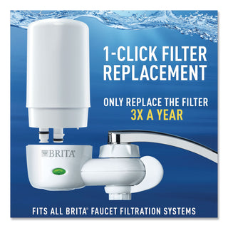 Brita® On Tap Faucet Water Filter System, White (COX42201)