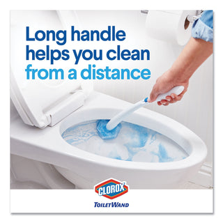 Clorox® Toilet Wand Disposable Toilet Cleaning Kit: Handle, Caddy and Refills, 6/Carton (CLO03191)