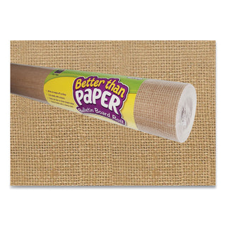 Teacher Created Resources Better Than Paper Bulletin Board Roll, 4 ft x 12 ft, Burlap (TCR77365)